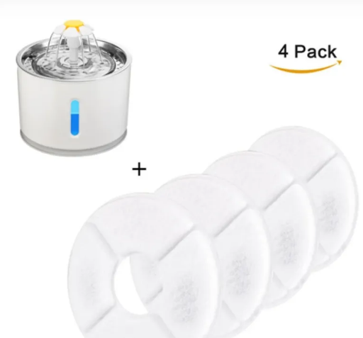 Automatic Pet Water Fountain | LED Light | Filtered | Quiet Pump | Cats & Small Dogs