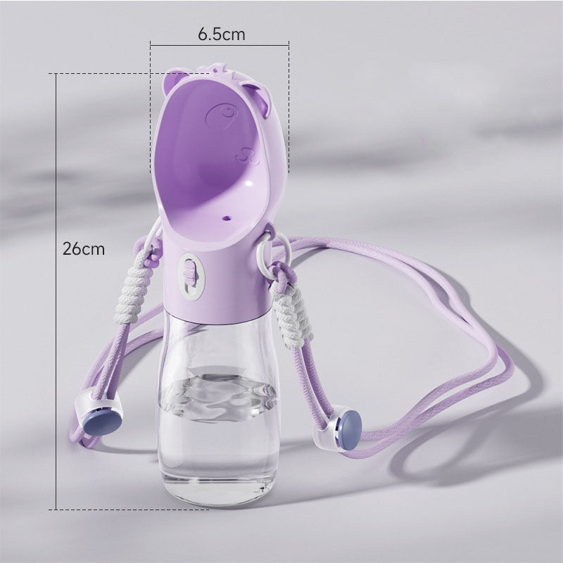 Pet Water Bottle for Small Big Dogs Cats Outdoor Leakproof Puppy Drinking Bowls with Food Container Pet Feeder