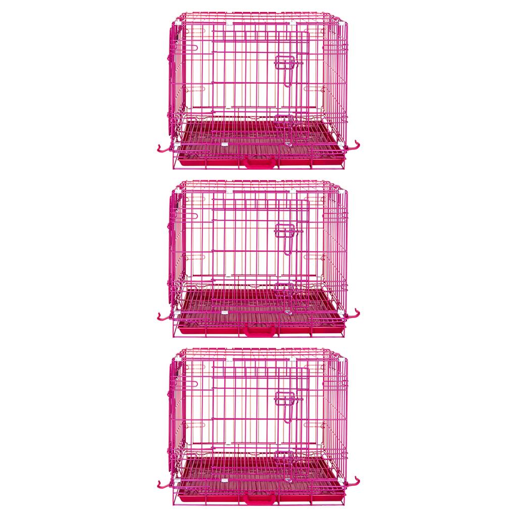 24-42" Pink Wire Dog Crate RED24-42