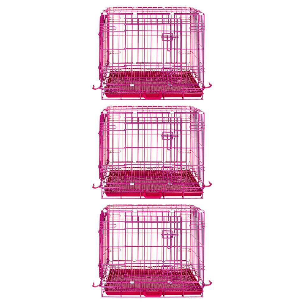 24-42" Pink Wire Dog Crate RED24-42