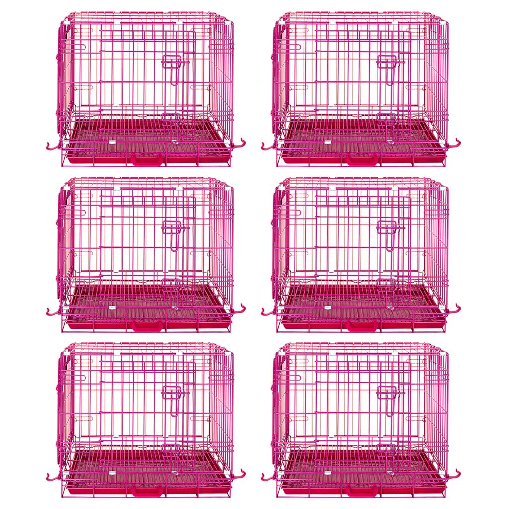 24-42" Pink Wire Dog Crate RED24-42