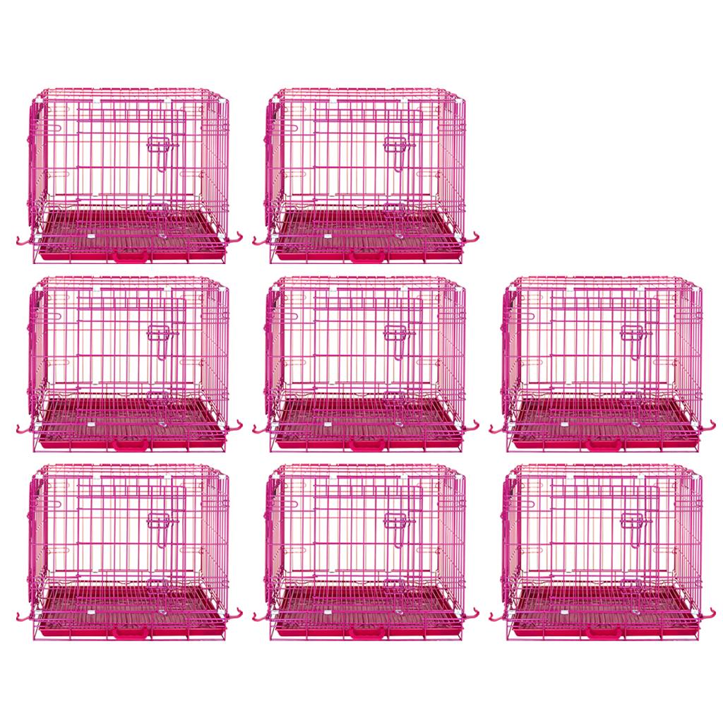 24-42" Pink Wire Dog Crate RED24-42