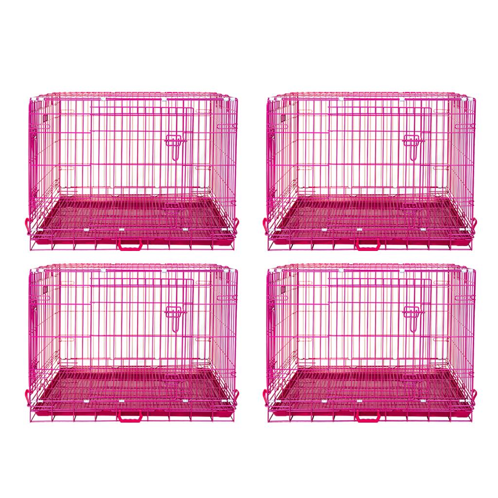 24-42" Pink Wire Dog Crate RED24-42