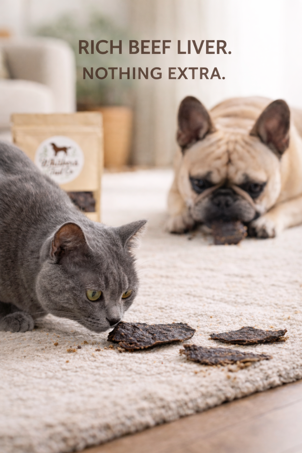 Beef Liver for Dogs & Cats | Nutrient-Rich Treat | Whisker & Tail Co.