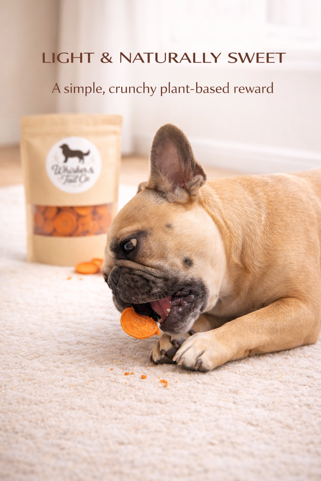 Carrot Chips for Dogs | Crunchy Treat | Whisker & Tail Co.