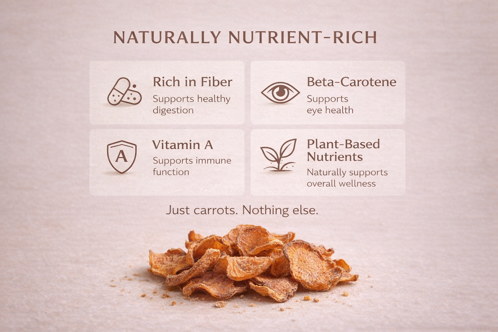 Carrot Chips for Dogs | Crunchy Treat | Whisker & Tail Co.