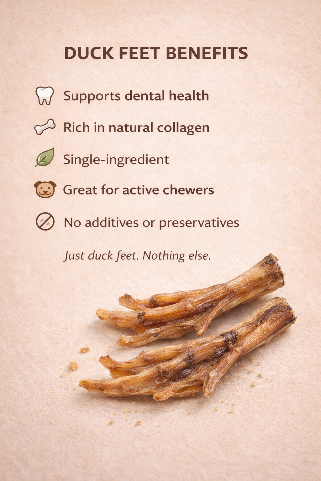 Duck Feet for Dogs | Natural Chew | Whisker & Tail Co.