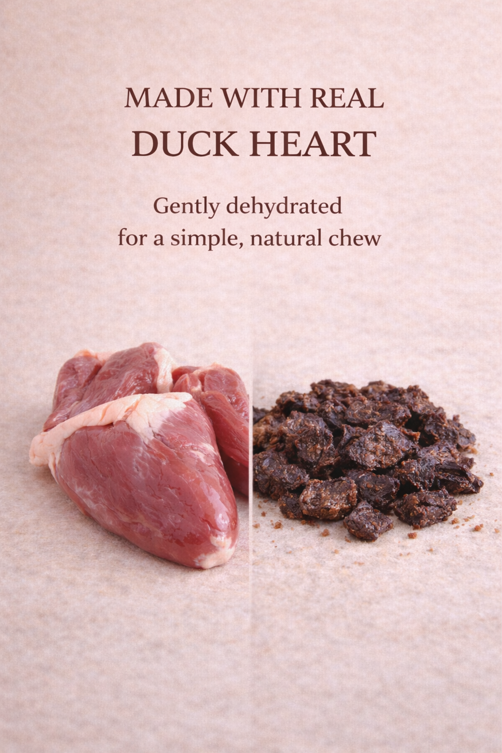 Duck Heart for Dogs & Cats | Protein-Rich Treat | Whisker & Tail Co.
