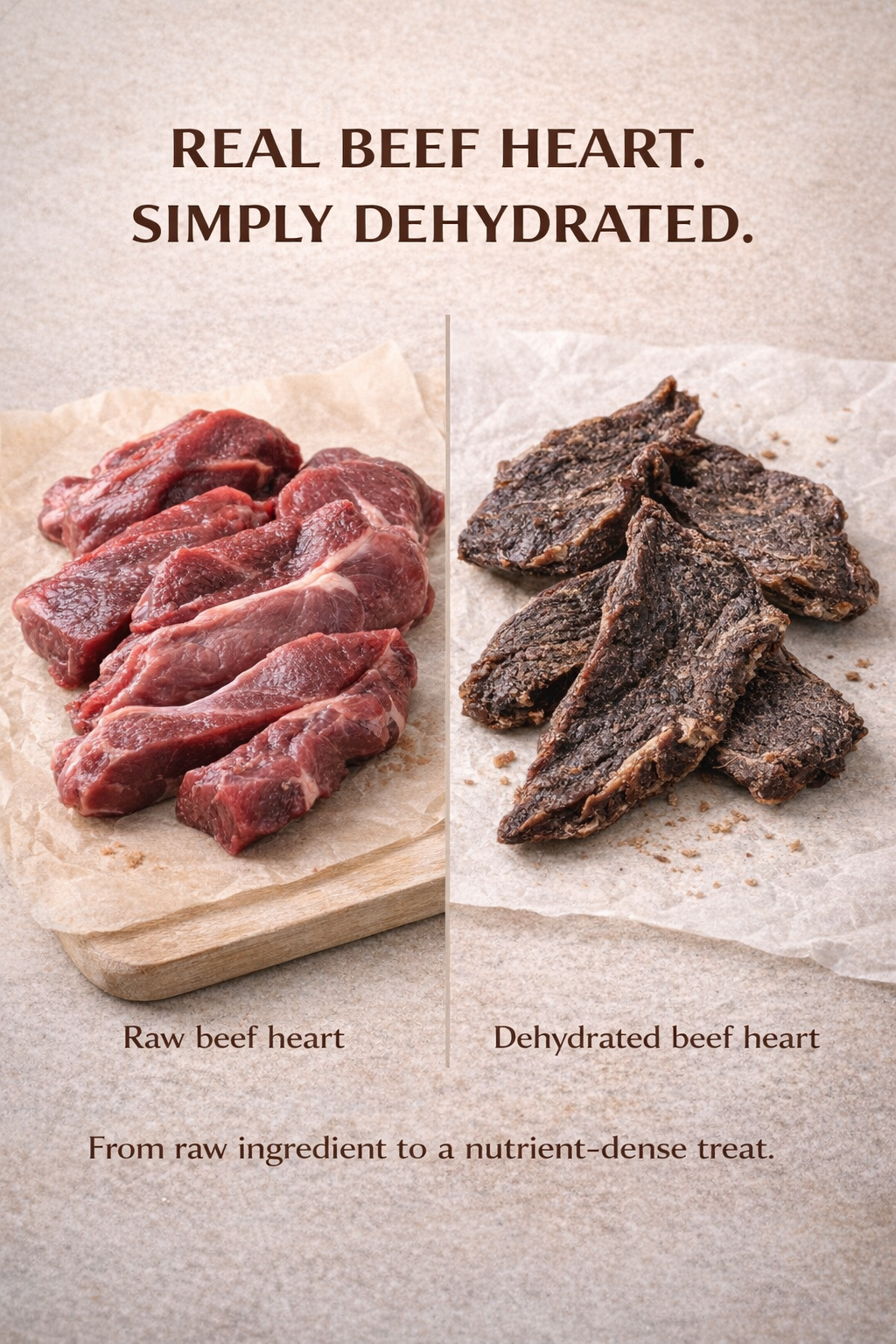 Beef Heart for Dogs & Cats | Protein-Rich Treat | Whisker & Tail Co.