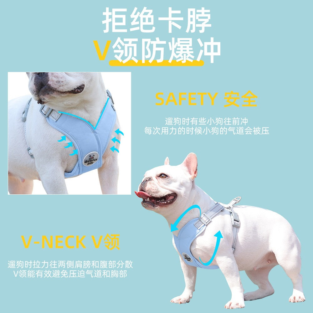 Breathable Reflective Dog Harness – Adjustable No-Pull Vest
