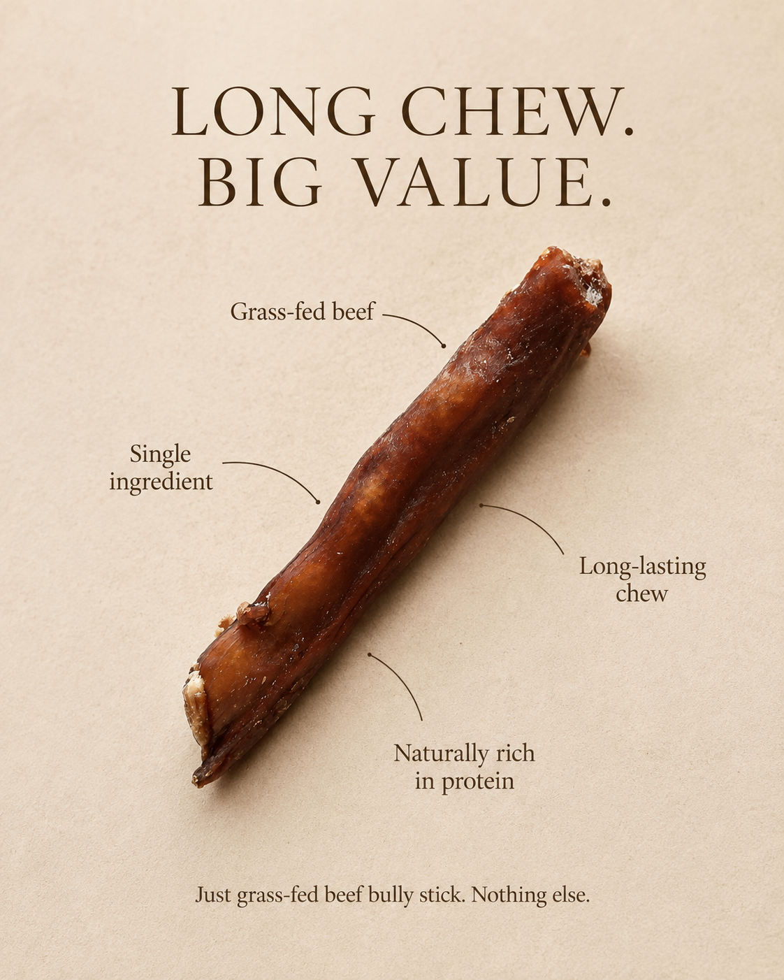 Grass-Fed Bully Sticks (5 oz)
