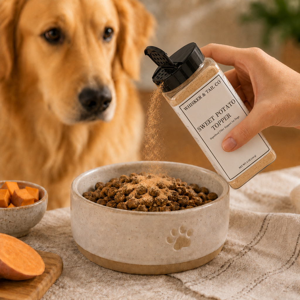 Sweet Potato Topper for Dogs | Fiber-Rich Food Booster