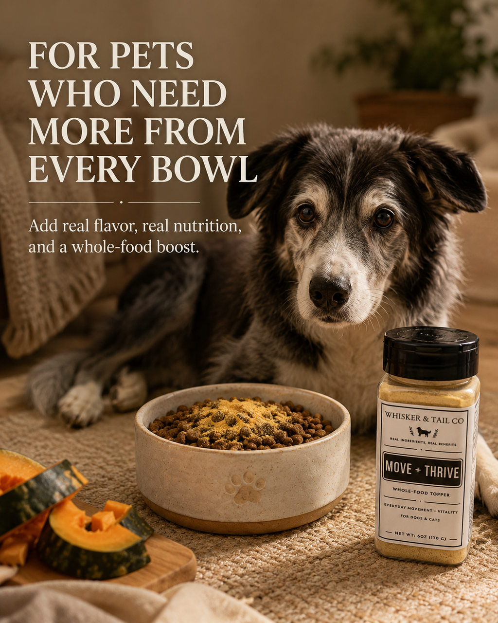 Move + Thrive Whole-Food Topper for Dogs & Cats