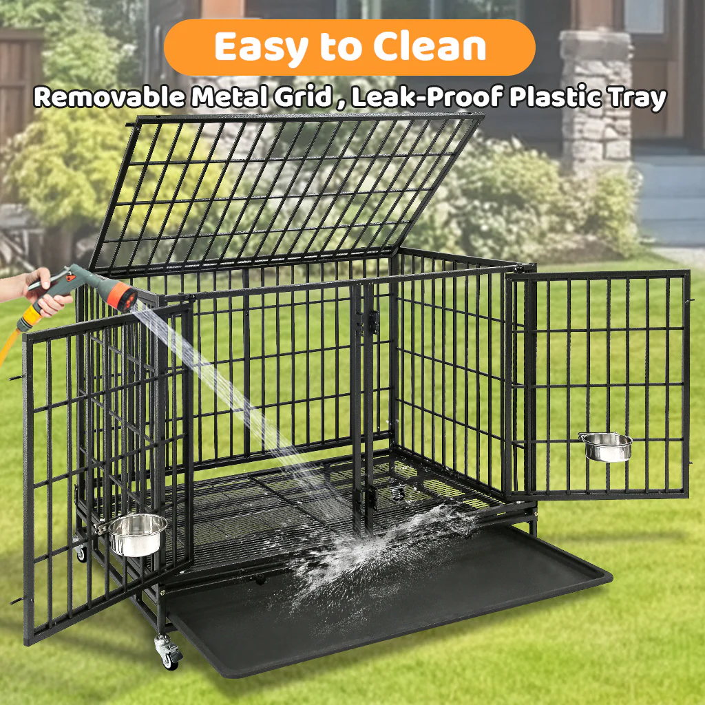 42" Stackable Dog Crate 43S+WHLP02