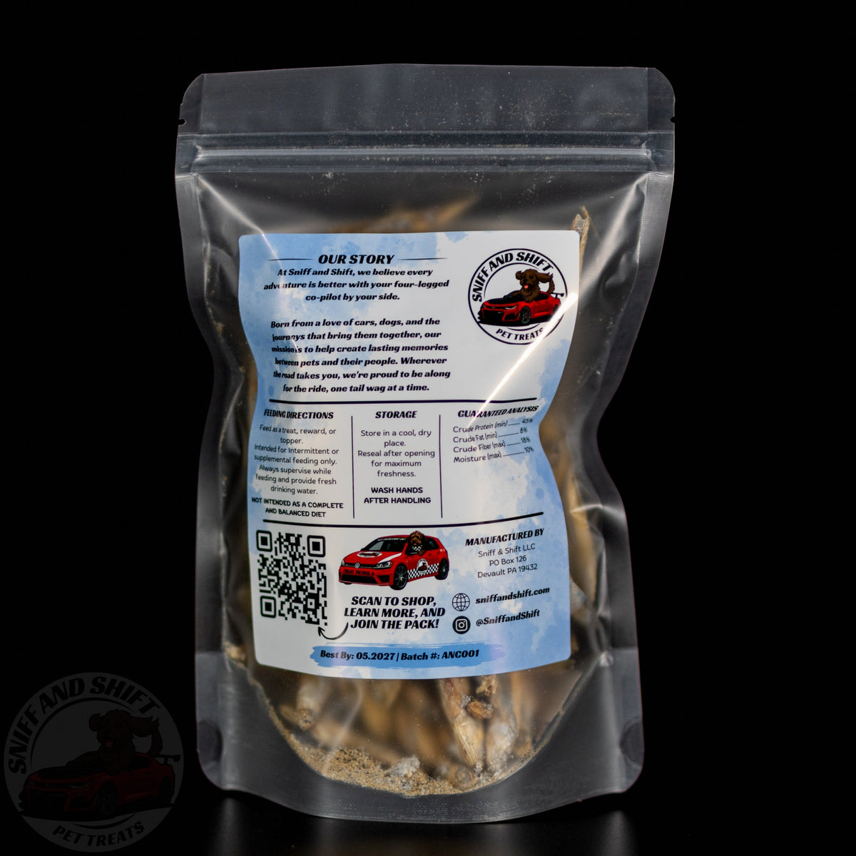 Freeze-Dried Anchovies: Fish Treats for Dogs & Cats