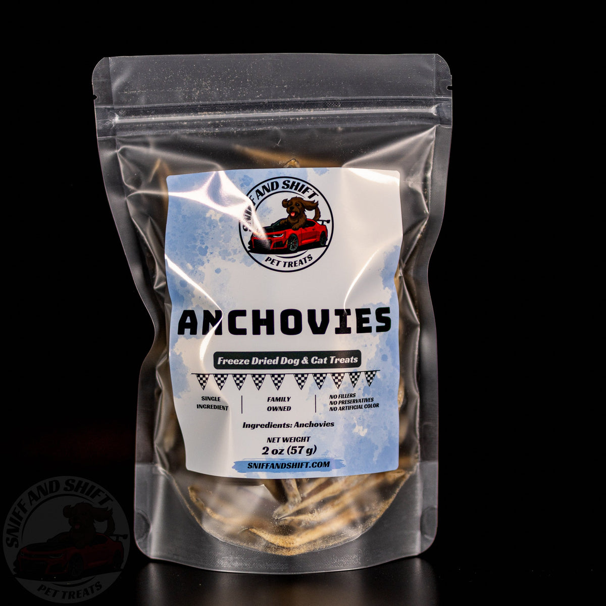 Freeze-Dried Anchovies: Fish Treats for Dogs & Cats