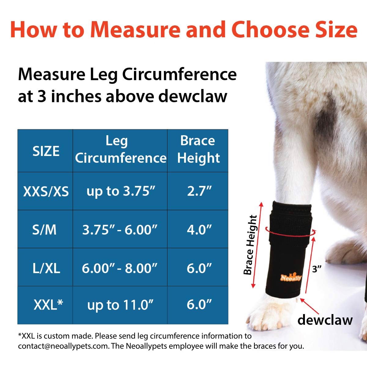 NeoAlly 3-in-1 Dog Front Leg Splint & Support Brace – Pair