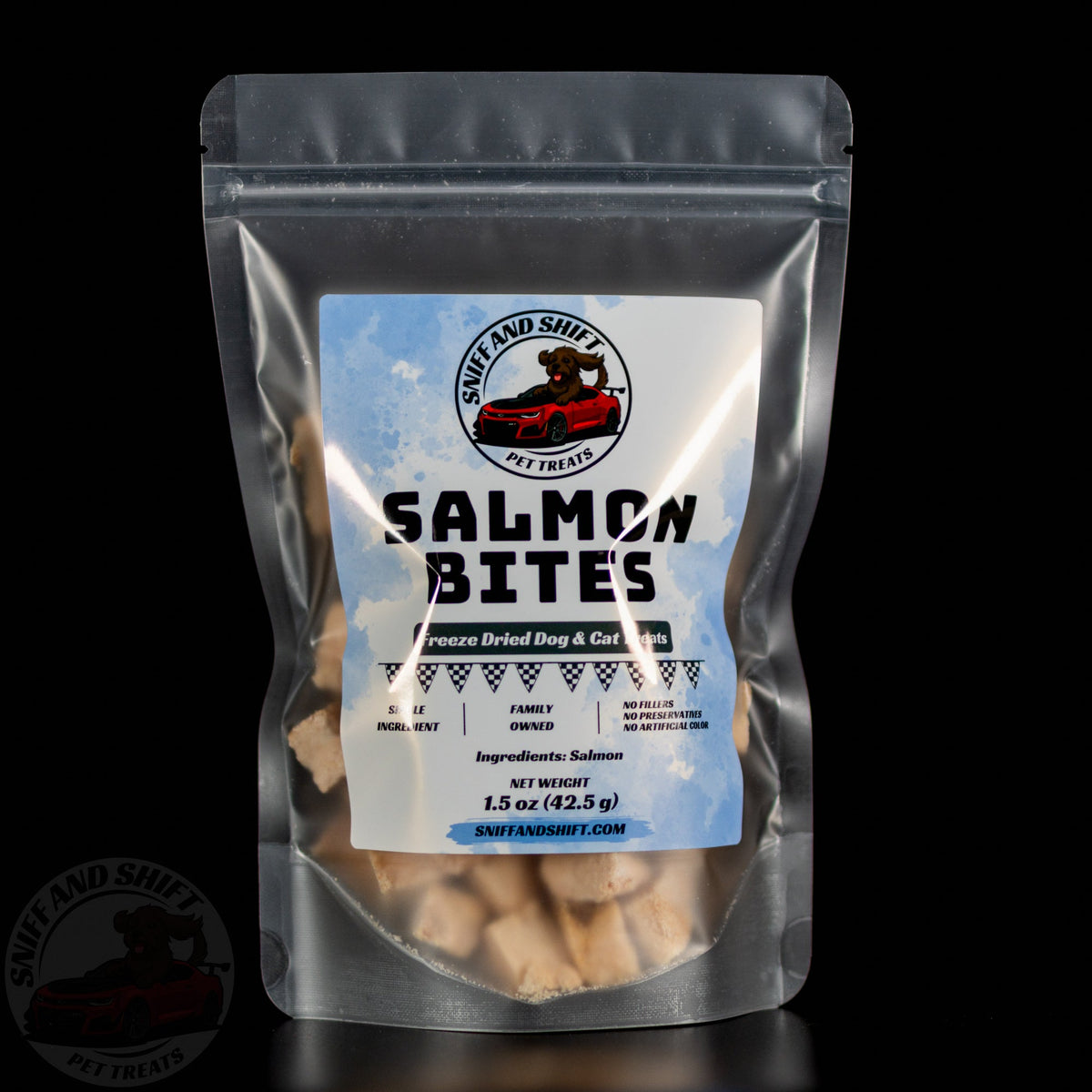 Freeze-Dried Pink Salmon Treats for Dogs & Cats