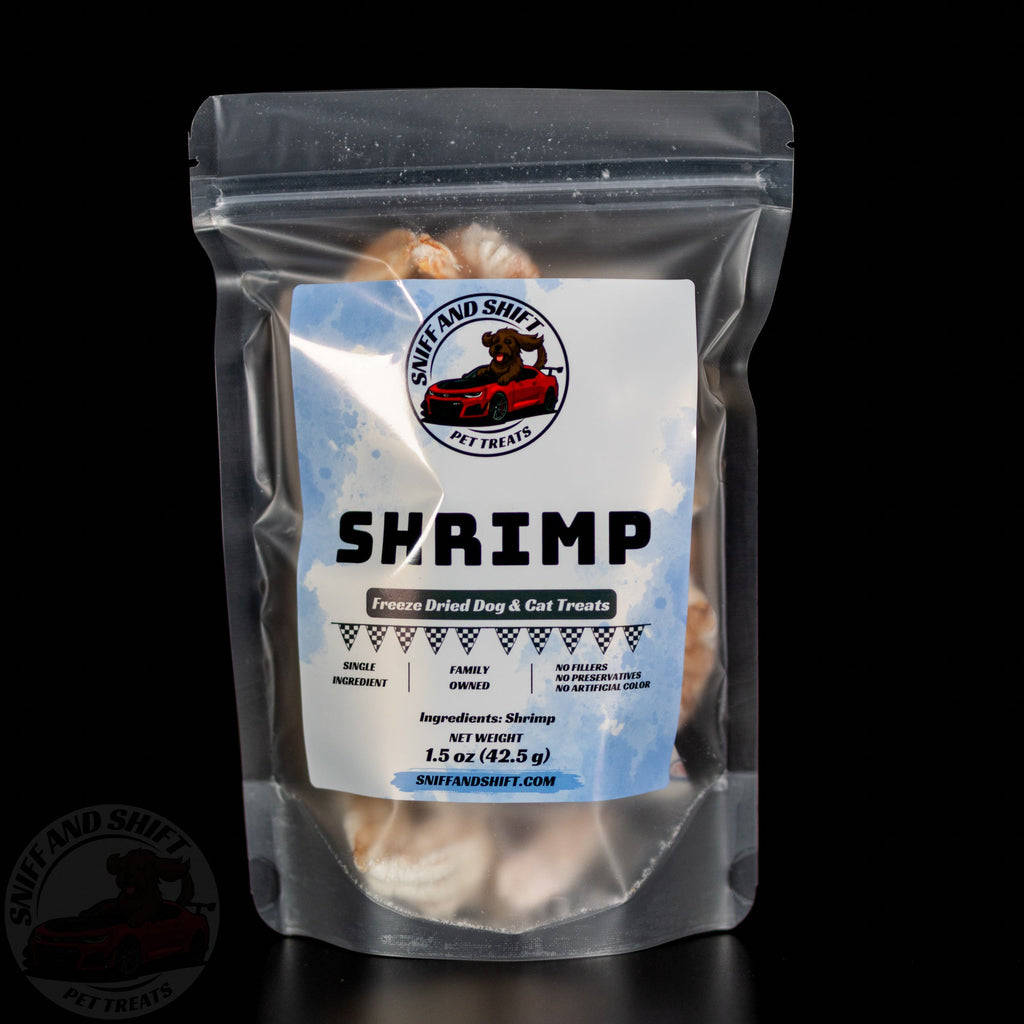Freeze-Dried Shrimp Treats for Dogs & Cats: Single Ingredient
