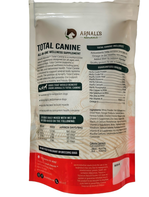 Arnall’s Naturals Total Canine Daily Wellness Supplement for Dogs